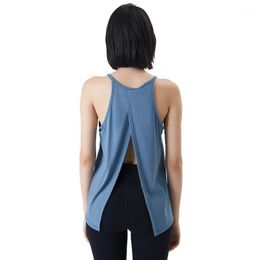 Yoga Vest Female Naked Feeling Skin-Friendly Moisture Absorption Sweat Movement Smock Leisure Running Fitness Clothing Camisoles & Tanks