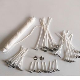 Candles 50pcs 2.6/8/9/15/20cm Cotton Candle Wicks Candle Smokeless Wick Making Tools Birthday Christmas Decoration 100 jllZEe