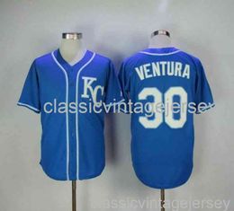 Embroidery Yordano Ventura american baseball famous jersey Stitched Men Women Youth baseball Jersey Size XS-6XL