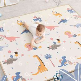 200*180cm*1cm Foldable Cartoon Baby Play Mat Xpe Puzzle Children's High Quality Climbing Pad Kids Rug Games s 210827