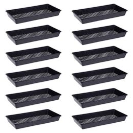 plant propagation trays UK - Planters & Pots 12pcs Seedling Tray For Greenhouse Plant Germination Nursery Pot Propagation Succulent Flower Vegetable Seed Grow Box