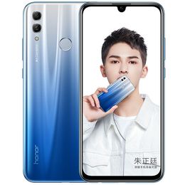 Original Huawei Honor 10 Lite 4G LTE Cell Phone 6GB RAM 64GB ROM Kirin 710 Octa Core Android 6.21" Full Screen 24MP AI 3400mAh Fingerprint ID Smart Mobile Phone