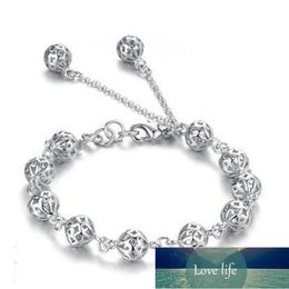 Delicate Hollow Ball Bracelet For Women Girl Charming 925 Sterling Silver Bracelets & Bangles S-B05