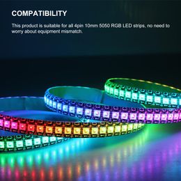 Strings 4-Pin RGB LED Light Strip Connectors And L Shape 10mm Solderless Adapter Terminal Extension For Strips