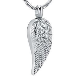 Angel Wings Cremation necklace ,Stainless Steel ashes pendant necklace a souvenir for human ,ashes storage-with filling kit