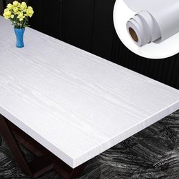 Wallpapers Fashion Wood Grain Self Adhesive Wallpaper Wall Stickers Waterproof PVC Bedroom Door Wardrobe Cabinet Furniture Renovation Decor