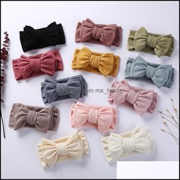 Hair Accessories Baby, Kids & Maternity Baby Girls Bowknot Headbands Knotted Bow Turban Infant Fashion Elastic Hairbands Children Headwear B