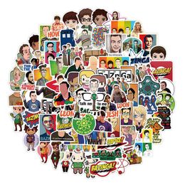 Car TV Big Bang Stickers Funny Sh-eldon DIY Graffiti Decals For Helmet Luggage Notebook Motorcycle Phone Scooter Water Cup Toys Gift Decoration 100pcs