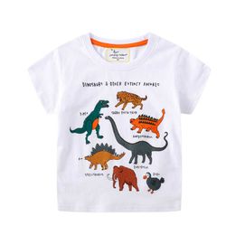 Jumping Metres Kids Tops for Summer Animals Clothing Boys Girls Cotton T shirts Children's Tees 210529