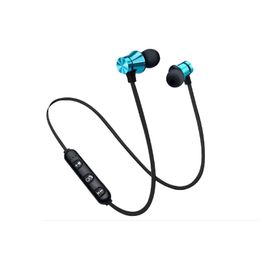 Magnetic bluetooth Earphones sports in-ear neck hanging wireless headset Factory Wholesale Price