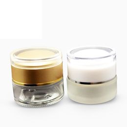 50g cream bottle Sand gold acrylic cap white acrylic cap cream bottle