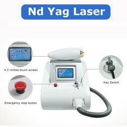 Portable Q Switch Nd Yag Tattoo Removal Laser Machine Mole Freckle Wrinkle Pigment For Salon Spa Use