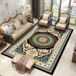 Carpets European Style Carpet Living Room Sofa Coffee Table Non-Slip American Classical Study Large Home Decoration