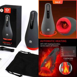 Nxy Automatic Aircraft Cup Heating Male Masturbation Machine Rotary Massager Sex Toy 0114