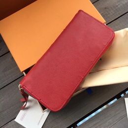 High Quality 2021 Classic wallets Woman Fashion designers Clutch purses Monogrames Clemence long wallet Card Holder Purse With Box Dust Bag 121