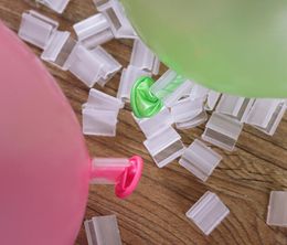 Transparent V Shape Sealing Clip Balloons Plastic Clips Kids Birthday Party Wedding Festival Decoration Accessories 4000pcs
