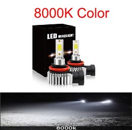 PAMPSEE Car Headlight Cob 12000LM 60W H4 LED H7 Canbus H1 H3 H8 H11 9005 9006 9007 880 3000K 6000K Car Auto Headlamp Led Lights For Car