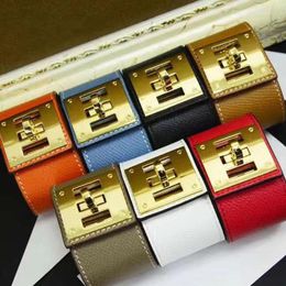 High Quality Copper Leather Bangle Designer 925 Sterling Silver Women And Mens Gold Luxury Jewellery Charm Gold Bracelet With Original Box 13 Colours