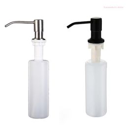 Liquid Soap Dispenser Neko 10.14 OZ Kitchen Sink Accessories Dishwashing Basin Pool Stainless Steel Detergent Bottle