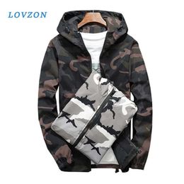 LOVZON Men's New Jackets Spring Autumn Casual Coats Hooded Jacket Camouflage Fashion Male Outwear Brand Clothing M-5XL 2020 X0621