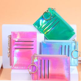 Mini coin purse credit card multi-card bag fashion PU function zipper ultra-thin storage student ladies coin purse card holder