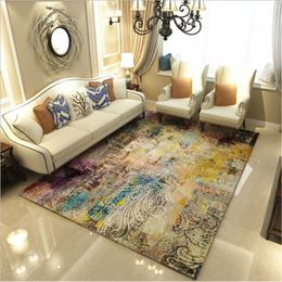 Modern Delicate Abstract Style Creative Large Carpets For Living Room Bedroom Rugs Home Floor Rug Soft Door Home Carpet Door Mat 210301