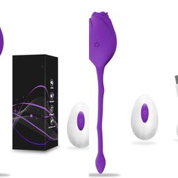 NXY Eggs Wireless Love Clitoral Stimulator Vibrating On Remote Control Rose Vibrator Female Sex Toy for Women 1124