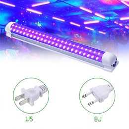led Stage Disco Light Purple Par UV Laser Stage Light Bar for Party Club Halloween Christmas Wall Washer Lamp Y201015