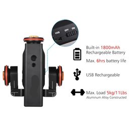 L4 PRO Motorized Wireless Remote Contro with Electric Video Dolly Track Slider Skater for Iphone Canon Sony DSLR Camera