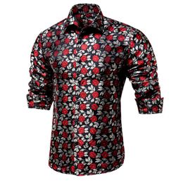 Mens Floral Dress Shirt Slim Fit Casual Paisley Printed Long Sleeve Shirt STORTO