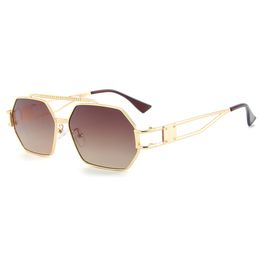 Luxury Double Beam Men Women Sunglasses European and American Square Fashion Punk Series Sun Glasses UV400 High Quality with Box