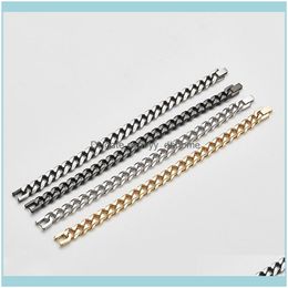 Link, Bracelets Jewelrylink, Chain Vj Titanium Steel Bracelet Fashion Punk Metal Link Aessories Jewelry Hand Wristband Bangles For Men Women