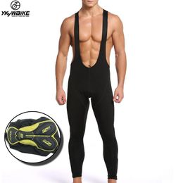 Racing Pants YKYWBIKE Cycling Bib With 3D Gel Pad Tights MTB Bike Bicycle Trousers