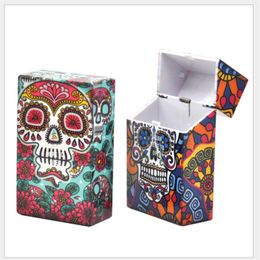 Factory direct sales agency supply 87mm20 pieces of automatic open plastic primary color cigarette box ghost printed cigarette box