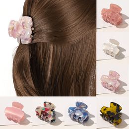 Fashion Geometric Acetate Headwear Acrylic Hairpins Women Hair Claw Clips Ornament Hair Clamps Top Hair Accessories