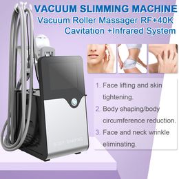 Professional body contouring Cellulite Reduction Vacuum Roller Slimming Massager 40K Cavitation Infrared RF weight-loss vela body shape skin tightening Devices