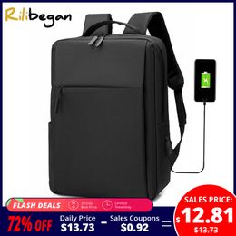 Men Laptop Nylon Travel Computer School Backpacks Waterproof Bags