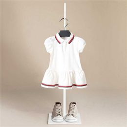 Baby Girl Dress Summer Cotton Pullover Toddler Kid Baby Girl Short Sleeve Clothes Sport Dress Blouse Tennis Dresses 1-5 Years Q0716