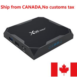 ship from CANADA Smart TV Box Android 9.0 X96 Max Plus 4GB 32GB Amlogic S905X3 Quad Core 5.8GHz Wifi 4K 60fps