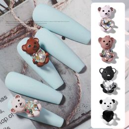 New Design Misscheering Cute Bear Rhinestone Stickers for Nails Decorations 2021 Fashion Nail Art Accessories for Manicure
