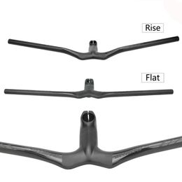 Bike Handlebars &Components MTB Mountain Handlebar Straight/Raised Carbon Fiber Riser Integrated YT418 Litepro-ULLICYC