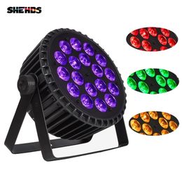 Halloween Projector SHDHDS Aluminum Alloy LED Par 18x18W RGBWA+UV 6in1 Lights DMX512 Disco Christmas lights Stage dj Y201015