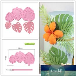 Cake Tools 3 Sizes Monstera Leave Silicone Mould Fondant Decoration Hand Decorating Leaves Chocolate Candy G