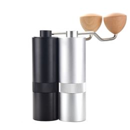 Ecocoffee High Quality Manual Coffee Grinder 25g Aluminium Black Mini Milling machine for V60 Single 210609