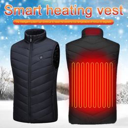 Outdoor T-Shirts Winter Electric Heating Vest USB Heated Windproof Vests Keep Warm Electro-thermal Hiking Body Warmth Clothes Man Women1