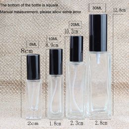 -5/10/20 / 20 / 30ml Perfume Spray Garrafas Refilable Atomizer Garrafa Vazia Viagem Viagem Cosmética Recipiente de Perfume