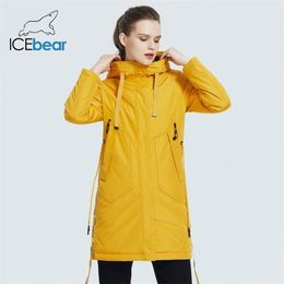 Women fall jacket Female coat with a hood casual wear quality parka brand clothing GWC20035I 211011