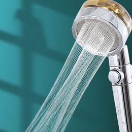 Pressurised Bathroom Shower Multicolor High Pressure Propeller Fan Showers Nozzle Hotel Household Goods WH0044