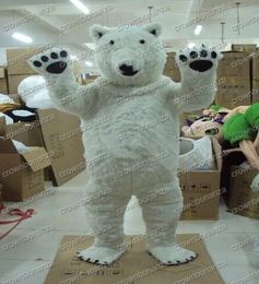 Halloween Polar Bear Mascot Costumes Top quality Cartoon Character Outfits Adults Size Christmas Carnival Birthday Party Outdoor Outfit