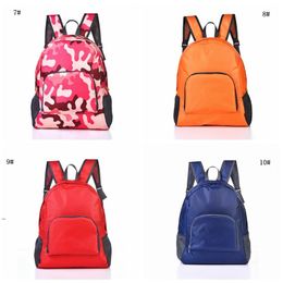 Foldable Travel Backpack Fashion Outdoor Portable Sport Bag Nylon Waterproof Bag Zipper Adjustable Hand Bag For Woman Men CCD7999